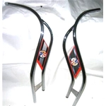 Bordo Scudo Cromato Doppio per VESPA 50 L R S 125 PRIMAVERA ET3 con Borchie Rosse