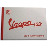 Gebrauchs- und Wartungshandbuch für VESPA 150 VBB1T von 1962 bis 1964 ro 6100185M