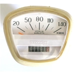 Contachilometri fondo bianco scala 140 km/h per LAMBRETTA 200 SX DL