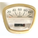 Contachilometri fondo bianco scala 100 km/h per LAMBRETTA 125 DL GP