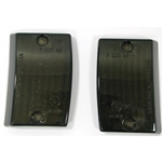 Corpi Luminosi Coppia Plastiche Frecce Anteriori Nere fumè per VESPA PK 50 125 S