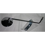 Left chrome rearview mirror diameter 100mm rod 330mm for VESPA 50 80 125 150 180 200 SPECIAL NLR PE PX PK