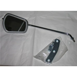 Rectangular rearview mirror with plate for VESPA 50 90 125 SS GT RALLY