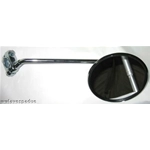 Left rearview mirror with handlebar clamp attachment for VESPA 125 150 low and ostrich headlight