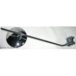 Chromed rearview mirror right or left diameter mm. 100 with clamp for VESPA 125 150 low ostrich headlight and Lambretta 125 ABCD