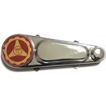 Cache-ressort de moyeu 3 points rouge vintage VESPA