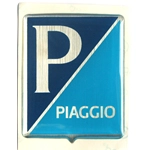 Scudetto emblema resinato su foglio di alluminio per VESPA