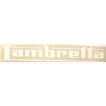 Autocollant blanc LAMBRETTA