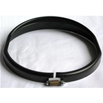 Cornice ghiera faro nera semilucida per VESPA 50 90 SS 125 ET3 PRIMAVERA r.o. 1R000188 ex 151742 in acciaio