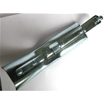Zinc-plated spare wheel holder for VESPA 50 R SPECIAL ELESTAR first series 9 inch open rim