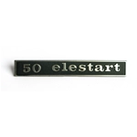 Placa trasera escrita para VESPA 50 ELESTART ro 152512
