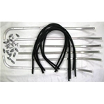 Complete set of floorboard strips for VESPA 125 150 VNB 3 4 5 6T VBB2T, excellent quality Italian product