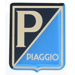 Scudetto scudo anteriore PIAGGIO grande adesivo resinato per VESPA 125 150 - misura mm. 38x48 r.o. 080349