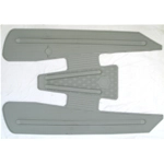 Alfombrilla gris suave para VESPA 50 90 NRL SPECIAL adaptable 125 ET3 PRIMAVERA