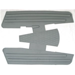 Tappeto tappetino pedana gomma MORBIDO Grigio VESPA 125 150 160 200 RALLY SPRINT TS VNB VBB VBA GT GTR GL GS