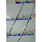 Coppia listelli tappetino centrale cromati VESPA 125 150 160 180 200 VNB TS GT GS SS RALLY GTR RALLY SUPER SPRINT GL VBA VBB r.o. 610295M 085073 085074