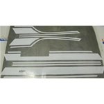 White adhesive trims for bodywork, bonnets and mudguards for VESPA PX PE 125 150 200 ARCOBALENO