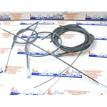 8-piece grey transmission cable set for VESPA 125 150 200 PX 2nd series PE ARCOBALENO MILLENNIUM