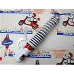 Ammortizzatore anteriore CARBONE sportivo regolabile bianco per VESPA 125 150 200 PX PE ARCOBALENO T5
