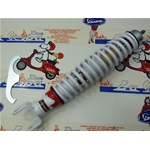 Ammortizzatore posteriore CARBONE bianco regolabile a 3 posizioni per VESPA 50 90 125 150 160 180 200 N L R SPECIAL SS PRIMAVERA ET3 SPRINT RALLY GS GL TS PX PE ARCOBALENO