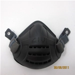 Máscara de moto negra tipo jet con filtro y sistema de liberación rápida para cascos GIVI, talla única para Vespa Lambretta.