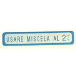 Autocollant bleu à 2 % pour VESPA 50 90 125 PRIMAVERA ET3 55 x 10 mm ro 610054M003