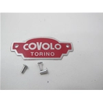 Placa de asiento "COVOLO TORINO" para VESPA, LAMBRETTA, MOTOGUZZI, etc.
