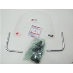 Mini paravento cupolino sportivo " NEW DESIGN " bianco per VESPA 125 150 200 PX PE ARCOBALENO completo di staffe