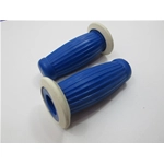 Perillas de color azul y blanco diámetro mm. 26 para VESPA y LAMBRETTA antiguas