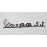 Scritta targhetta anteriore lunga mm. 173 per VESPA 180 SS SUPER SPORT in alluminio r.o. 090496