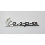 Scritta targhetta anteriore lunga mm.120 per VESPA 200 RALLY prima serie dal 1972 al 1974 in alluminio r.o. 141345