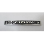 Rear aluminum plate lettering for VESPA 125 PRIMAVERA ro 145340