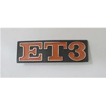 Rear ET3 aluminum plate lettering for VESPA 125 ET3 PRIMAVERA ro 158562