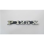 Side plate lettering for bonnet body for VESPA PX P 125 X in aluminium ro 181372 181327