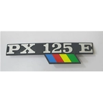 Side plate lettering for VESPA PX 125 E PX125 E ARCOBALENO in aluminum ro 198181 1198181 226736