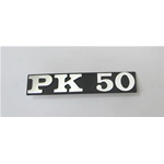Side plate lettering for VESPA PK 50 in aluminum ro 195630