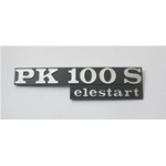 Inscription sur la plaque latérale pour VESPA PK 100 S ELESTART en aluminium ro 198201