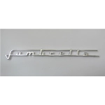 Targhetta scritta per fiancata LAMBRETTA LI TV SPECIAL SX in alluminio lunga 210 mm r.o. 19955051 cofano laterale