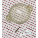Round transparent tax holder for VESPA and LAMBRETTA