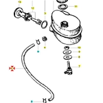 Tubo olio miscelatore per VESPA COSA T5 PX PE RALLY 125 150 180 200 rif.o. CM002311