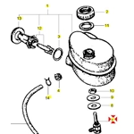 Robinet mélangeur pour réservoir d'huile VESPA COSA T5 PX PE RALLY 125 150 180 200 ro 574362 197572