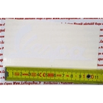 Front plate lettering for VESPA 125 VNB4 5T from 1963 to 1965 in white PVC adhesive ro 094454 length 105 mm