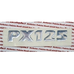 Targhetta scritta adesiva resinata cofano scocca laterale per VESPA PX 125 r.o. 575795