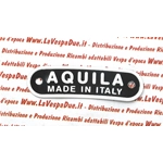 Placa EAGLE fabricada en Italia para sillín VESPA 50 125 150 PX SPRINT GL GTR TS VBA VBB VNB. Producto italiano.