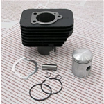 Gruppo termico diametro mm 43 5 travasi pistone con spinotto mm 10 per PIAGGIO 50 CIAO BOXER BRAVO SI