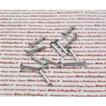 Aluminiumniete 3,50 x 25 mm für VESPA 50, 125, 150, 160, 180, 200, Befestigungskappen, Fußrastenleisten, Niete ro 010868, 010869, tropfenförmiger Kopf, Durchmesser 7 mm