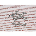 10 ribattini allumino diametro mm. 3 X 10 per fissaggio listelli strisce pedane VESPA 50 125 150 160 180 200