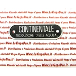 Placa "PRODUCCIÓN CONTINENTAL DE SILLINES AQUILA" para la funda del asiento de la VESPA 98