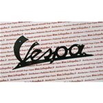 Dark green enamel front plate lettering for VESPA 125 150 from 1954 - VESPA 150 VL1T VL2T VL3T VB1