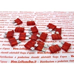 Fusible à lame standard 10 ampères rouge pour Vespa Ape, Lambretta et Fiat (1 pièce)